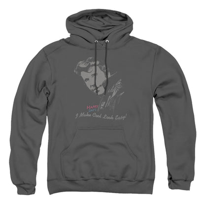 Happy Days Cool Fonz Mens Hoodie Charcoal Officially Licensed