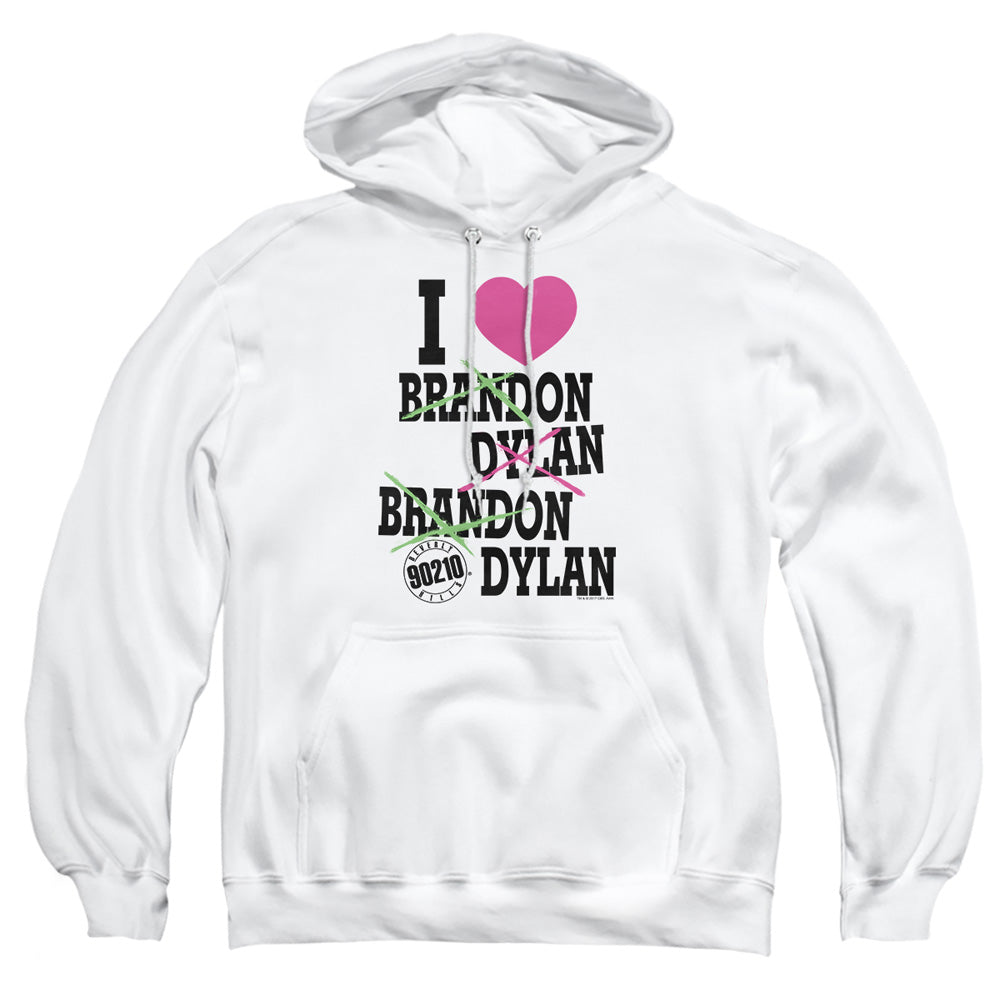 90210 I Heart 90210 Mens Hoodie White Officially Licensed