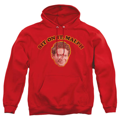 Happy Days Sit On It Malph Mens Hoodie Red Officially Licensed
