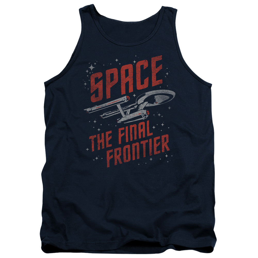 Star Trek Space Travel Mens Tank Top Shirt Navy