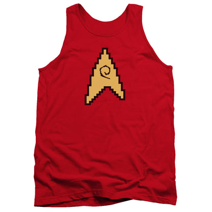 Star Trek 8 Bit Engineering Mens Tank Top Shirt Red