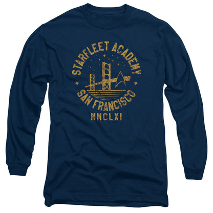 Star Trek Collegiate Bridge Mens Long Sleeve Shirt Navy Officially Licensed Officially Licensed