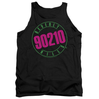 90210 Neon Mens Tank Top Shirt Black