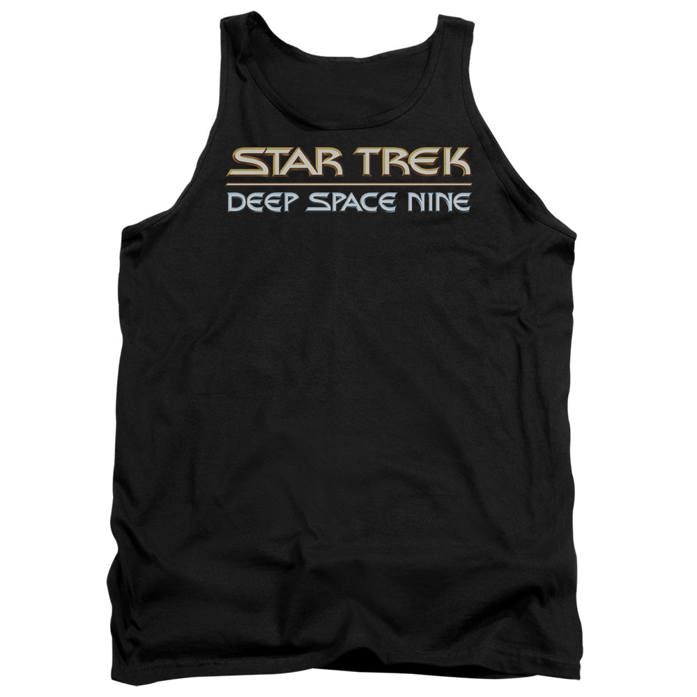 Star Trek Deep Space Nine Logo Mens Tank Top Shirt Black