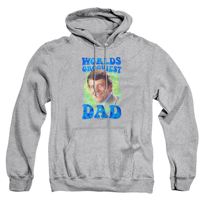 Brady Bunch Worlds Grooviest Mens Hoodie Athletic Heather Officially Licensed