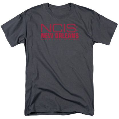 Ncis:New Orleans Logo Mens T Shirt Charcoal Officially Licensed