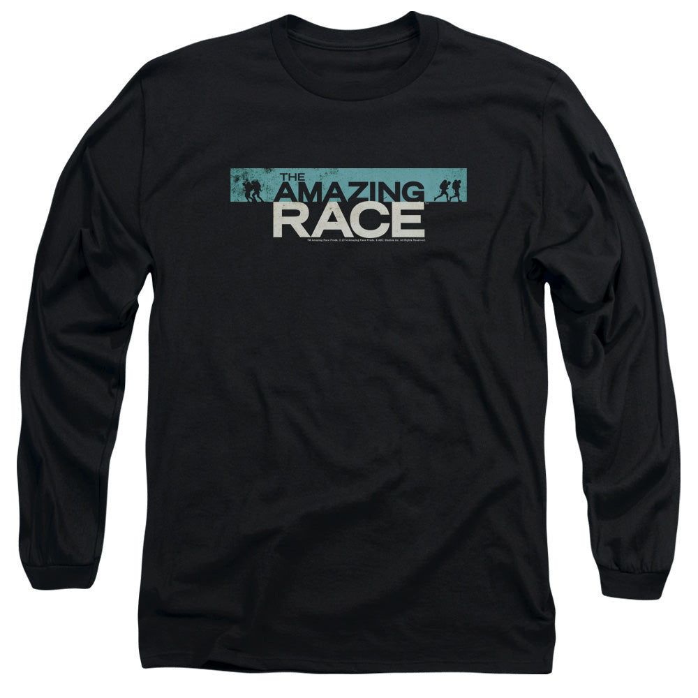 Amazing Race Bar Logo Mens Long Sleeve Shirt Black