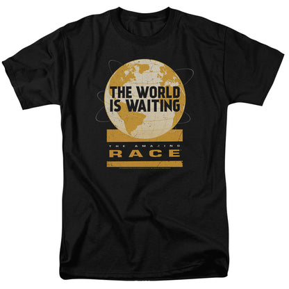 Amazing Race Waiting World Mens T Shirt Black