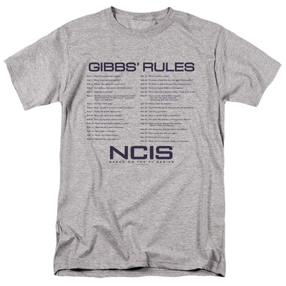 Ncis Gibbs Rules Mens T Shirt Athletic Heather Officially Licensed