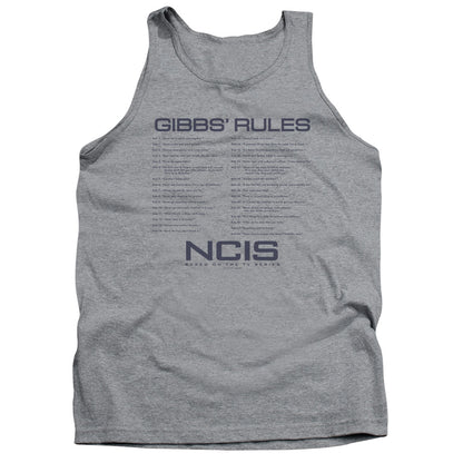 Ncis Gibbs Rules Mens Tank Top Shirt Athletic Heather