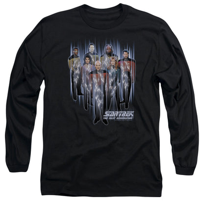 Star Trek Beam Us Up Mens Long Sleeve Shirt Black Officially Licensed Officially Licensed