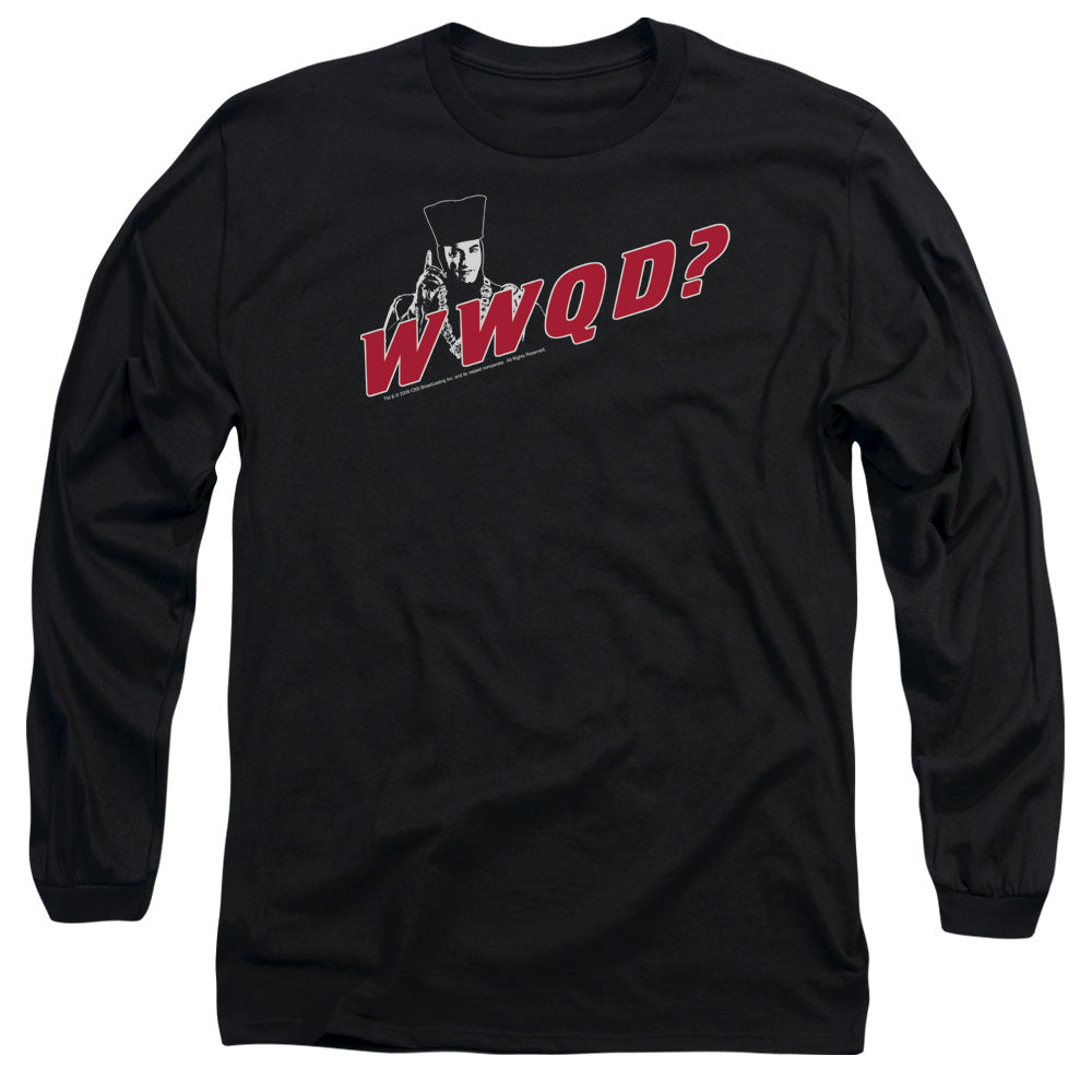 Star Trek Wwqd Mens Long Sleeve Shirt Black Officially Licensed
