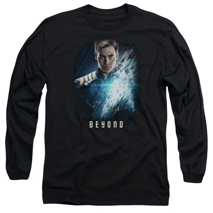 Star Trek Beyond Kirk Poster Mens Long Sleeve Shirt Black Officially Licensed Officially Licensed
