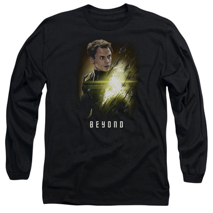 Star Trek Beyond Chekov Poster Mens Long Sleeve Shirt Black Officially Licensed Officially Licensed