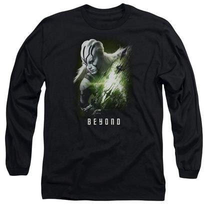 Star Trek Beyond Jaylah Poster Mens Long Sleeve Shirt Black Officially Licensed Officially Licensed
