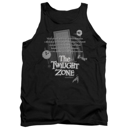 Twilight Zone Monologue Mens Tank Top Shirt Black