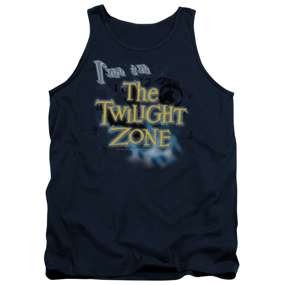 Twilight Zone Im In The Twilight Zone Mens Tank Top Shirt Navy