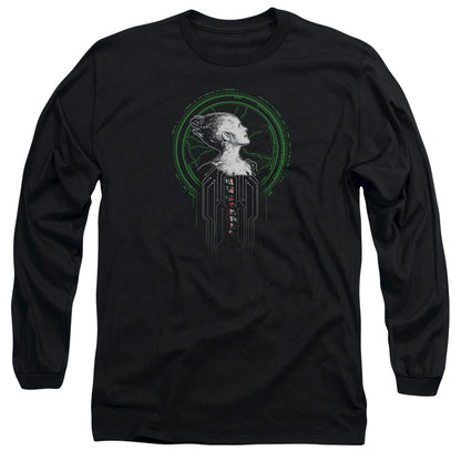 Star Trek Borg Queen Mens Long Sleeve Shirt Black Officially Licensed Officially Licensed