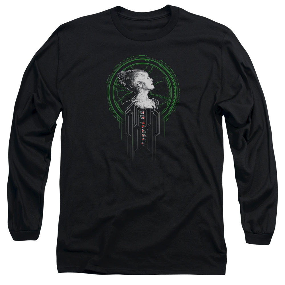 Star Trek Borg Queen Mens Long Sleeve Shirt Black Officially Licensed Officially Licensed