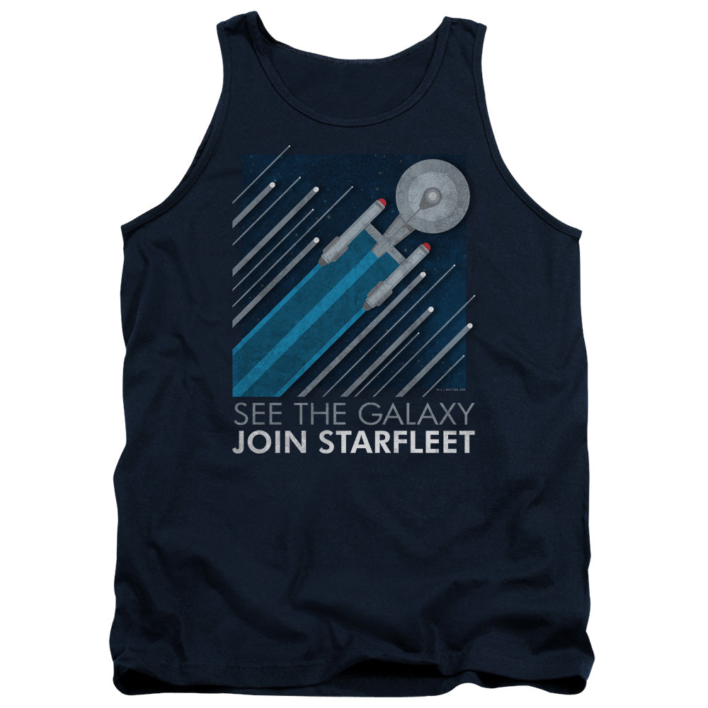 Star Trek Starfleet Recruitment Poster Mens Tank Top Shirt Navy