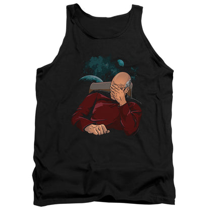 Star Trek Facepalm Mens Tank Top Shirt Black