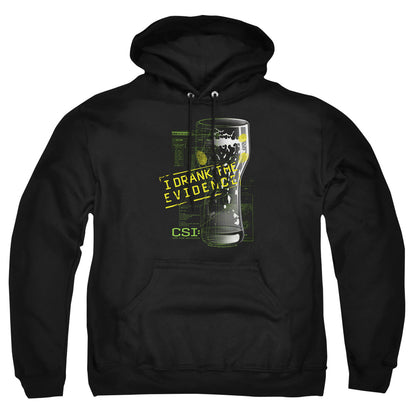 Csi I Drank The Evidence Mens Hoodie Black Officially Licensed