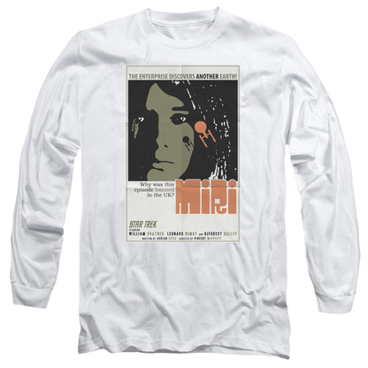 Star Trek Tos Episode 8 Mens Long Sleeve Shirt White Officially Licensed