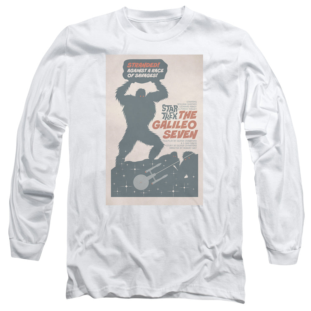 Star Trek Tos Episode 16 Mens Long Sleeve Shirt White Officially Licensed Officially Licensed