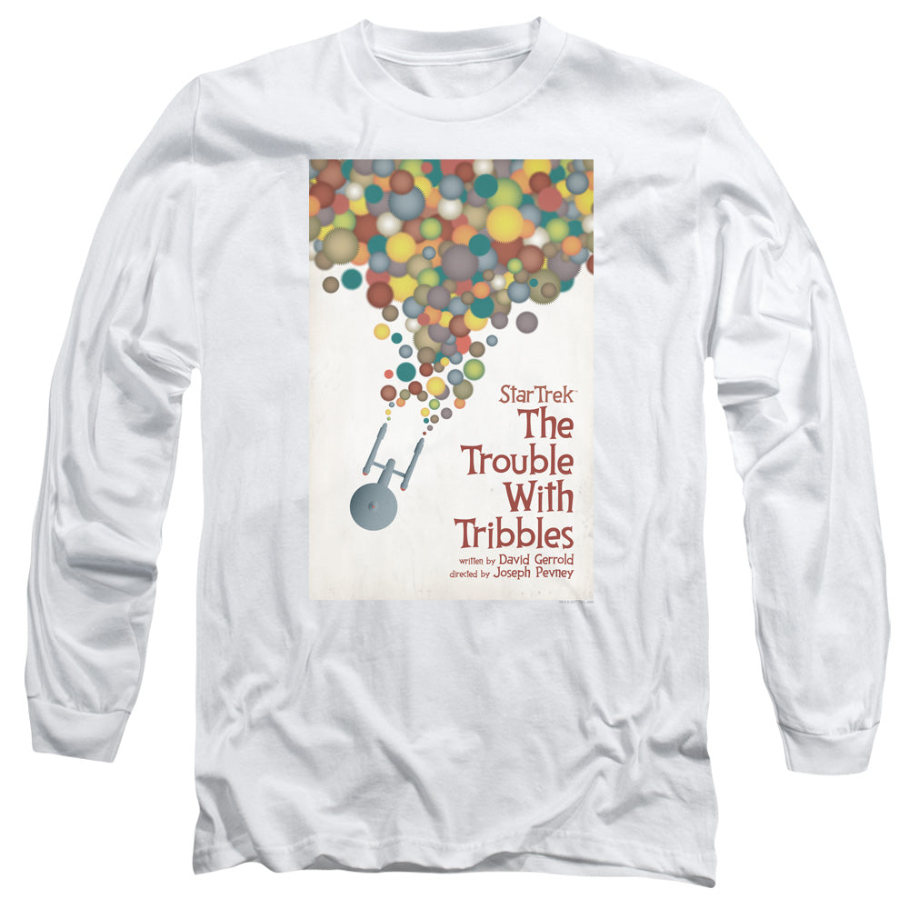 Star Trek Tos Episode 44 Mens Long Sleeve Shirt White Officially Licensed