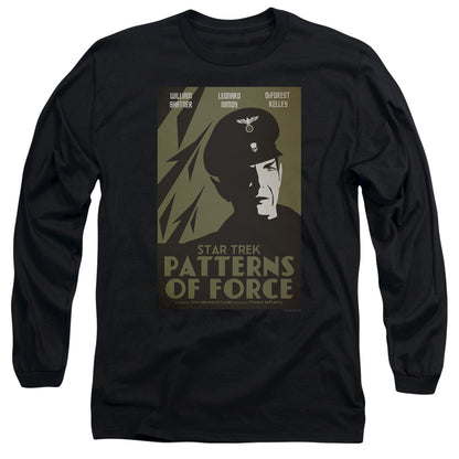 Star Trek Tos Episode 50 Mens Long Sleeve Shirt Black Officially Licensed