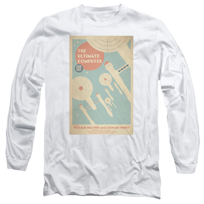 Star Trek Tos Episode 53 Mens Long Sleeve Shirt White Officially Licensed