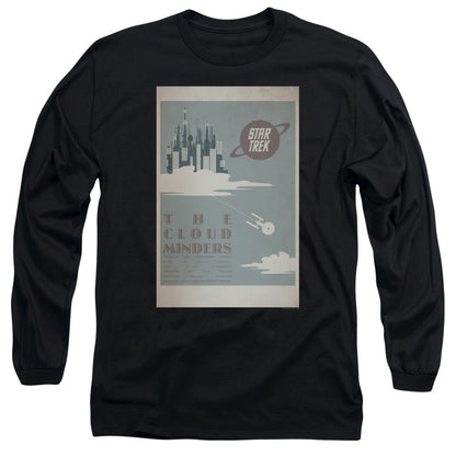 Star Trek Tos Episode 76 Mens Long Sleeve Shirt Black Officially Licensed