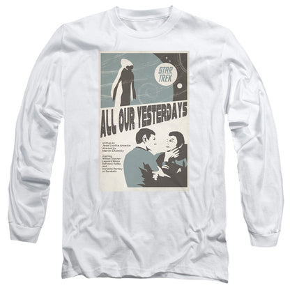 Star Trek Tos Episode 78 Mens Long Sleeve Shirt White Officially Licensed