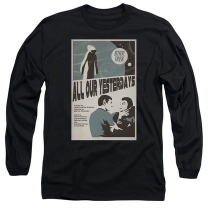 Star Trek Tos Episode 78 Mens Long Sleeve Shirt Black Officially Licensed