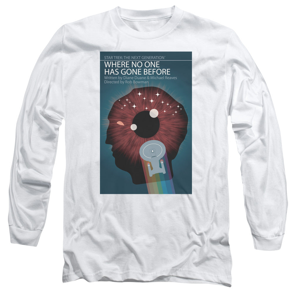 Star Trek Tng Season 1 Episode 6 Mens Long Sleeve Shirt White Officially Licensed Officially Licensed