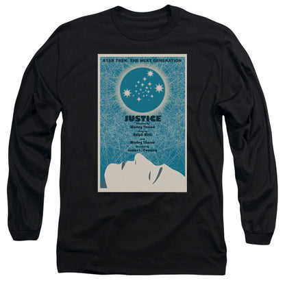 Star Trek Tng Season 1 Episode 8 Mens Long Sleeve Shirt Black Officially Licensed Officially Licensed