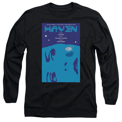 Star Trek Tng Season 1 Episode 11 Mens Long Sleeve Shirt Black Officially Licensed Officially Licensed