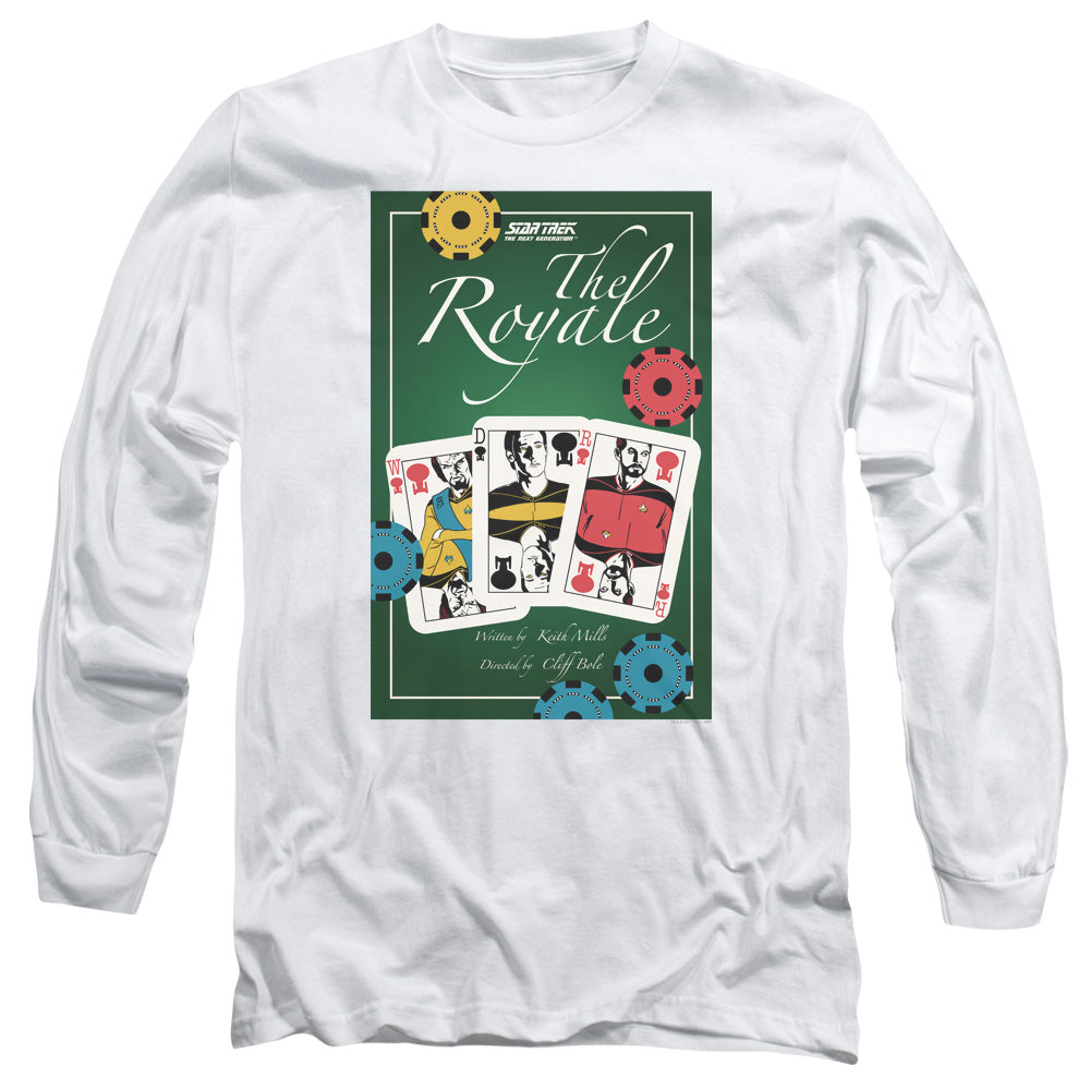 Star Trek Tng Season 2 Episode 12 Mens Long Sleeve Shirt White Officially Licensed Officially Licensed