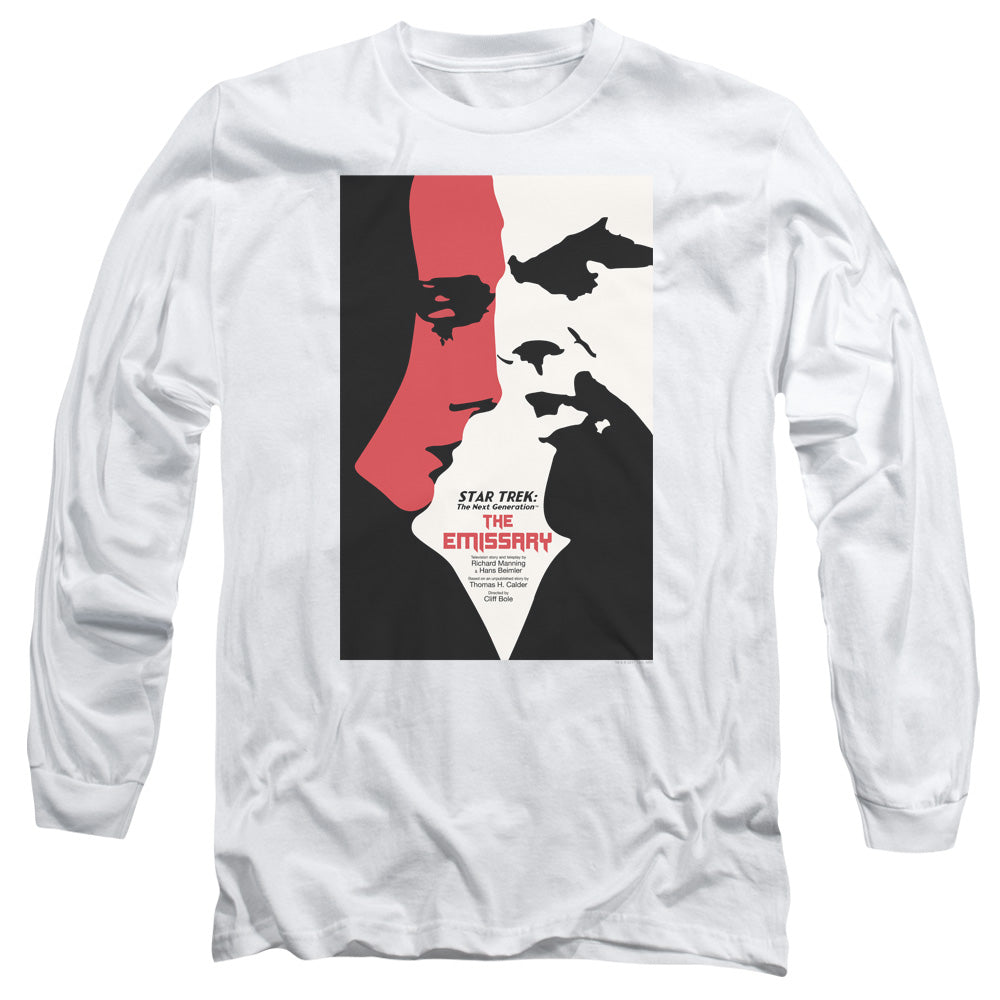 Star Trek Tng Season 2 Episode 20 Mens Long Sleeve Shirt White Officially Licensed Officially Licensed
