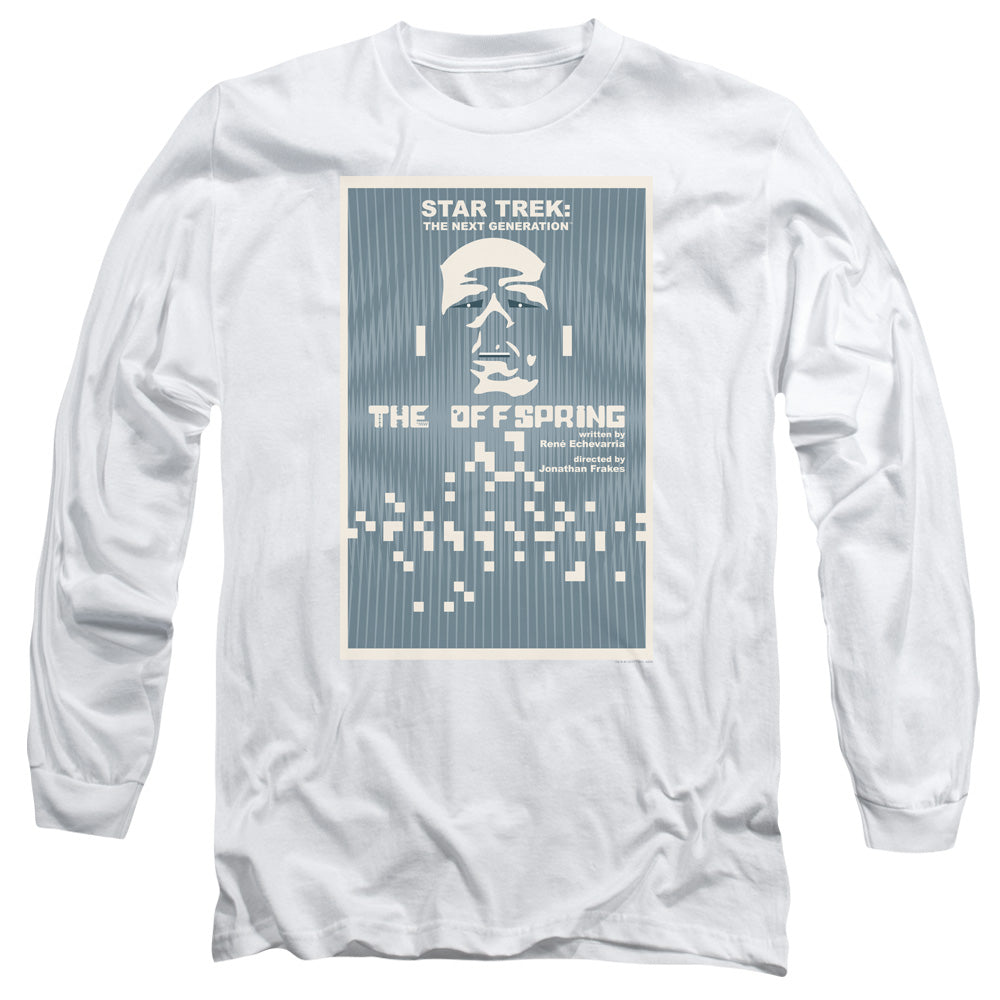 Star Trek Tng Season 3 Episode 16 Mens Long Sleeve Shirt White Officially Licensed Officially Licensed