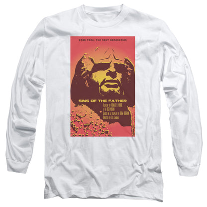Star Trek Tng Season 3 Episode 17 Mens Long Sleeve Shirt White Officially Licensed Officially Licensed