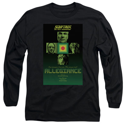 Star Trek Tng Season 3 Episode 18 Mens Long Sleeve Shirt Black Officially Licensed Officially Licensed