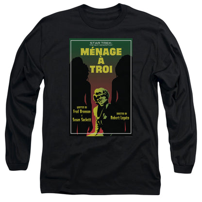 Star Trek Tng Season 3 Episode 24 Mens Long Sleeve Shirt Black Officially Licensed Officially Licensed