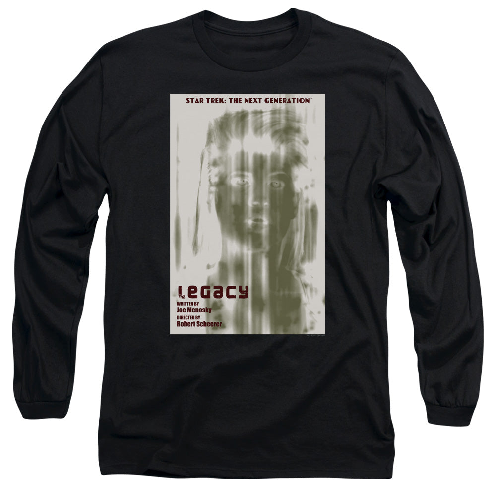 Star Trek Tng Season 4 Episode 6 Mens Long Sleeve Shirt Black Officially Licensed Officially Licensed