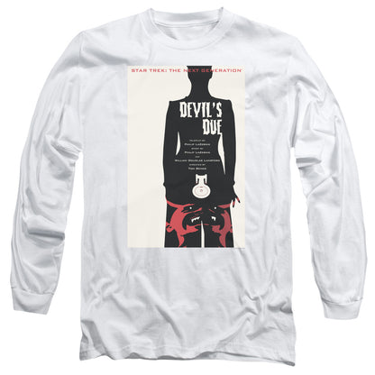 Star Trek Tng Season 4 Episode 13 Mens Long Sleeve Shirt White Officially Licensed Officially Licensed