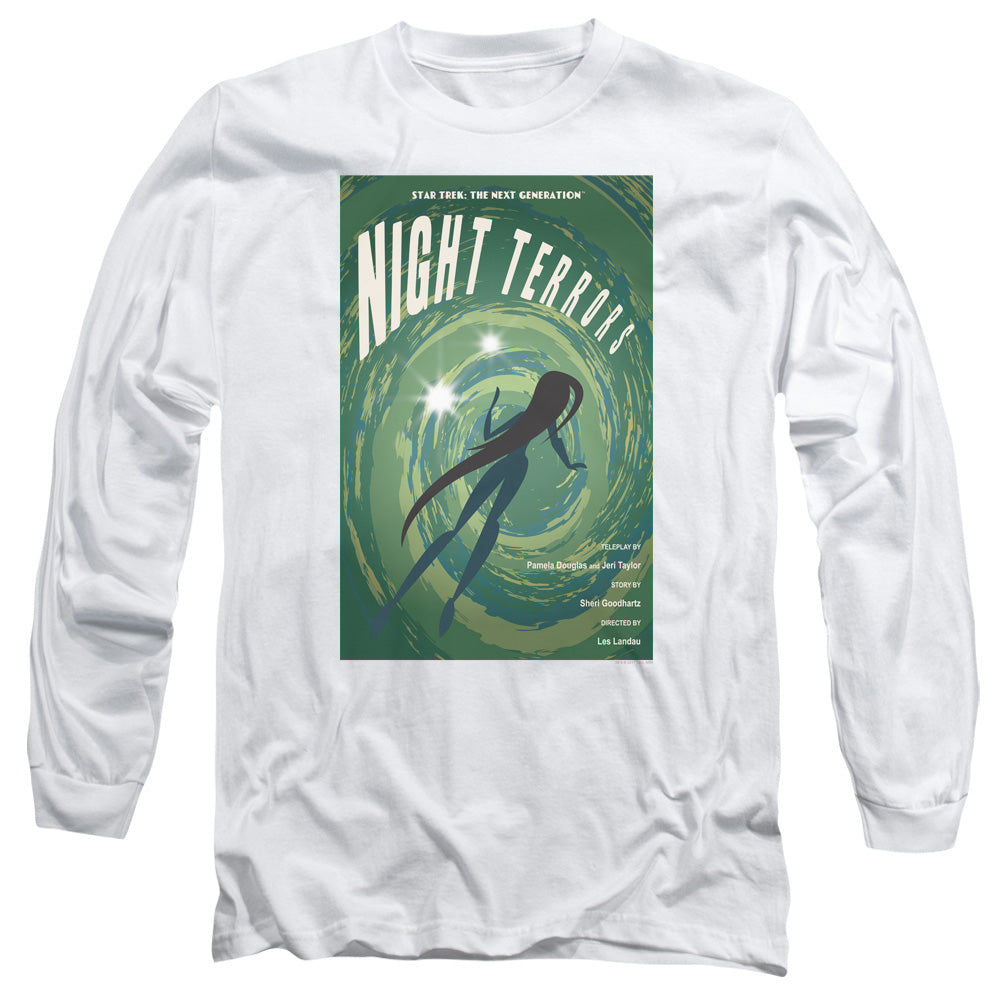 Star Trek Tng Season 4 Episode 17 Mens Long Sleeve Shirt White Officially Licensed Officially Licensed