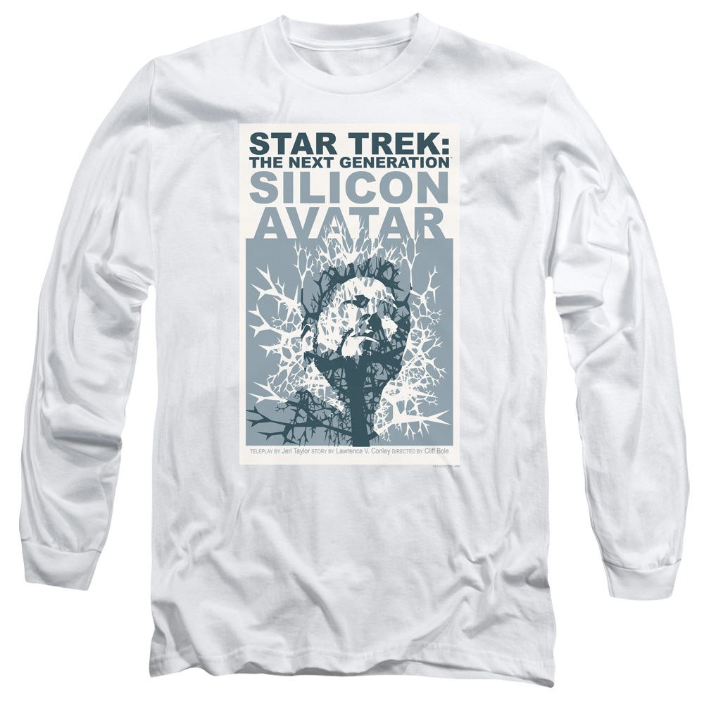 Star Trek Tng Season 5 Episode 4 Mens Long Sleeve Shirt White Officially Licensed Officially Licensed
