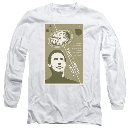 Star Trek Tng Season 5 Episode 26 Mens Long Sleeve Shirt White Officially Licensed Officially Licensed