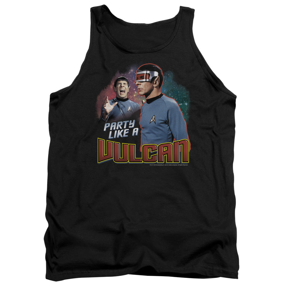 Star Trek Party Like A Vulcan Mens Tank Top Shirt Black