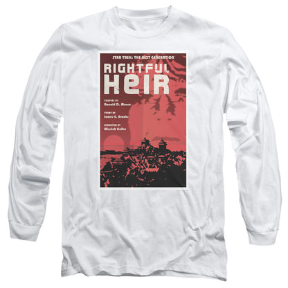 Star Trek Tng Season 6 Episode 23 Mens Long Sleeve Shirt White Officially Licensed Officially Licensed